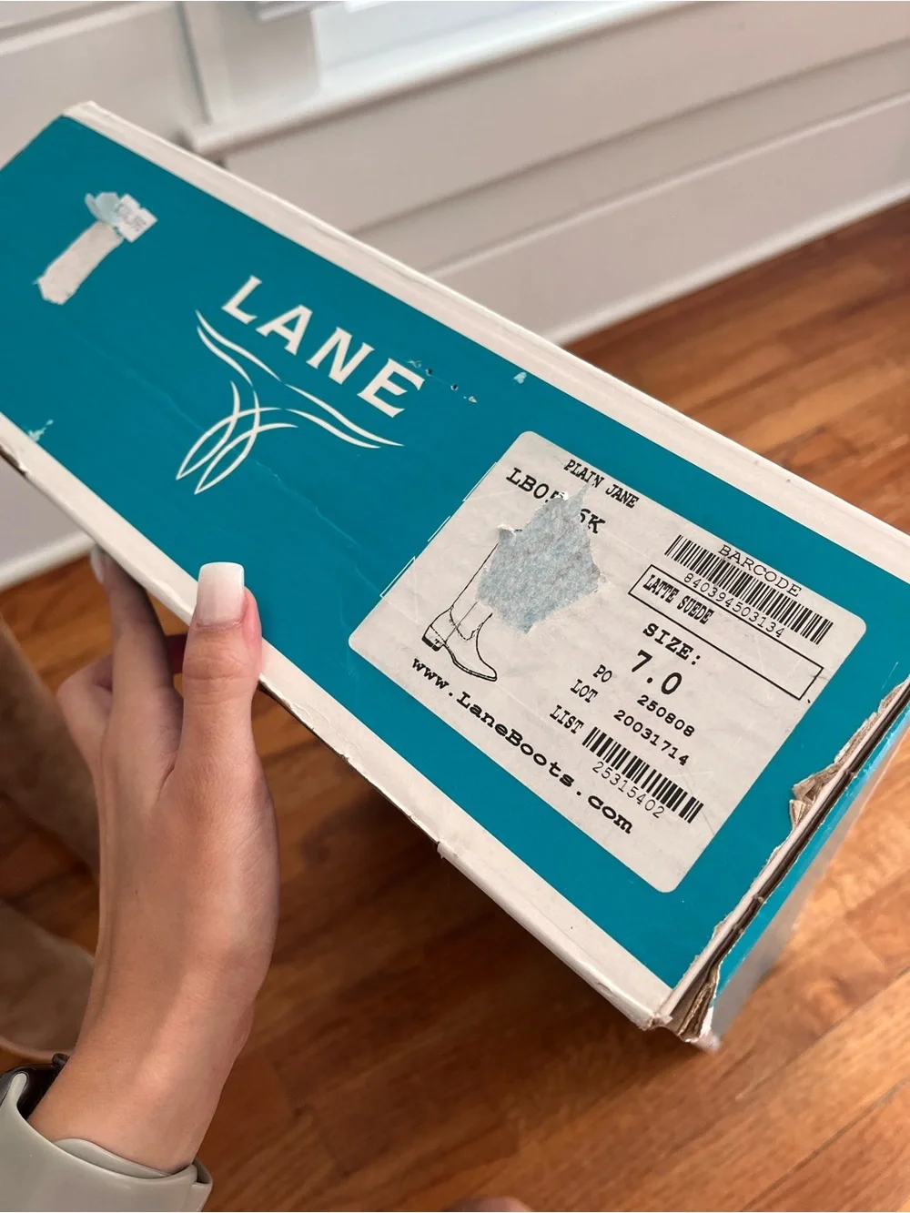 Lane boots new tags